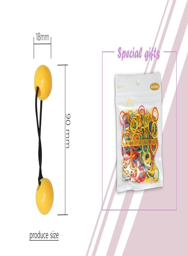 كوكو - مجموعة بريموم من 20 ربطة شعر فقاعية. ربطات شعر مطاطية 18 مم، حاملات ذيل حصان فقاعية. إكسسوارات مطاطية ملونة للأطفال والفتيات والنساء من جميع الأعمار (نافي) (مزيج فضي لامع) - Image 5